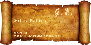 Gulis Melina névjegykártya